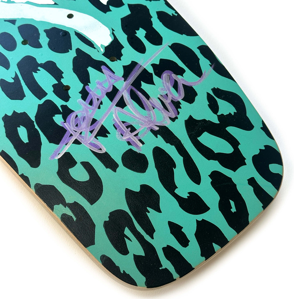 ALVA 1977 Leopard Teal Signed – Alva-Skates.com