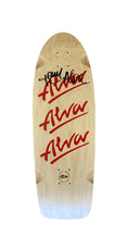 Load image into Gallery viewer, Alva Tri-Logo Pig Natural/Red Signed Skateboard Deck