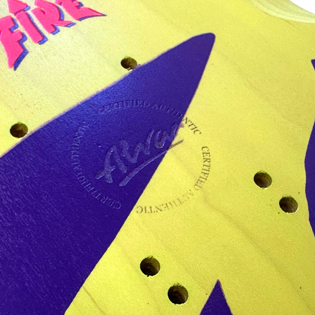ALVA STREET FIRE - Green w/ Blue. Red logo Deck – Alva-Skates.com