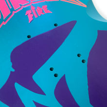 Load image into Gallery viewer, ALVA STREET FIRE - Turquoise with orange and pink logo Deck