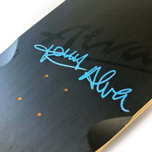 Load image into Gallery viewer, Alva Tri-Logo Pig Black on Black Signed Skateboard Deck