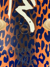 Load image into Gallery viewer, 1979 LEOPARD - signed- one of a kind hand made color way- white OG logo on orange leopard
