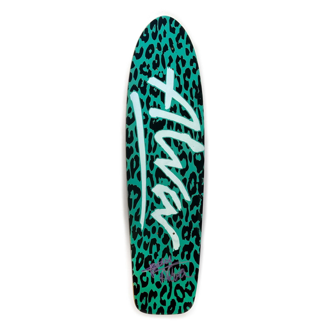 ALVA 1977 Leopard Teal Signed