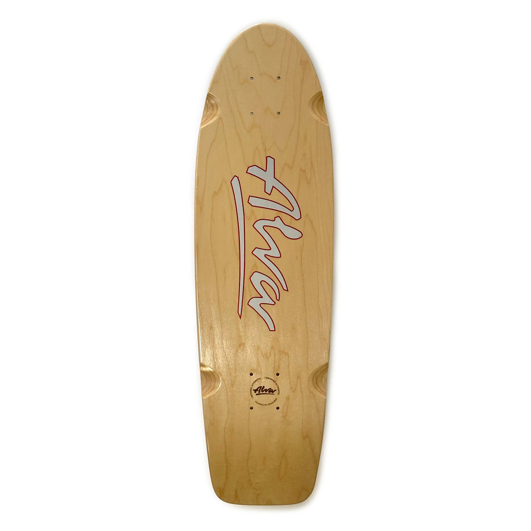 ALVA 1978 OG LOGO DECK - SILVER/RED
