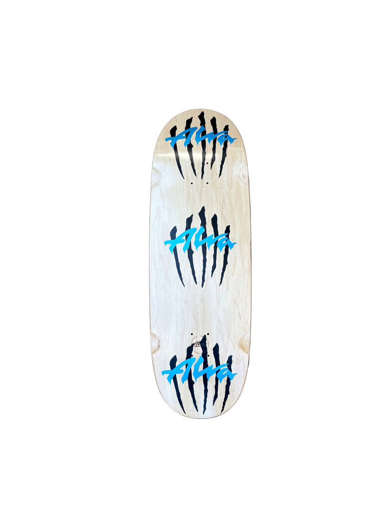ALVA EGG with Light Blue Triple Scratch logo Team Deck