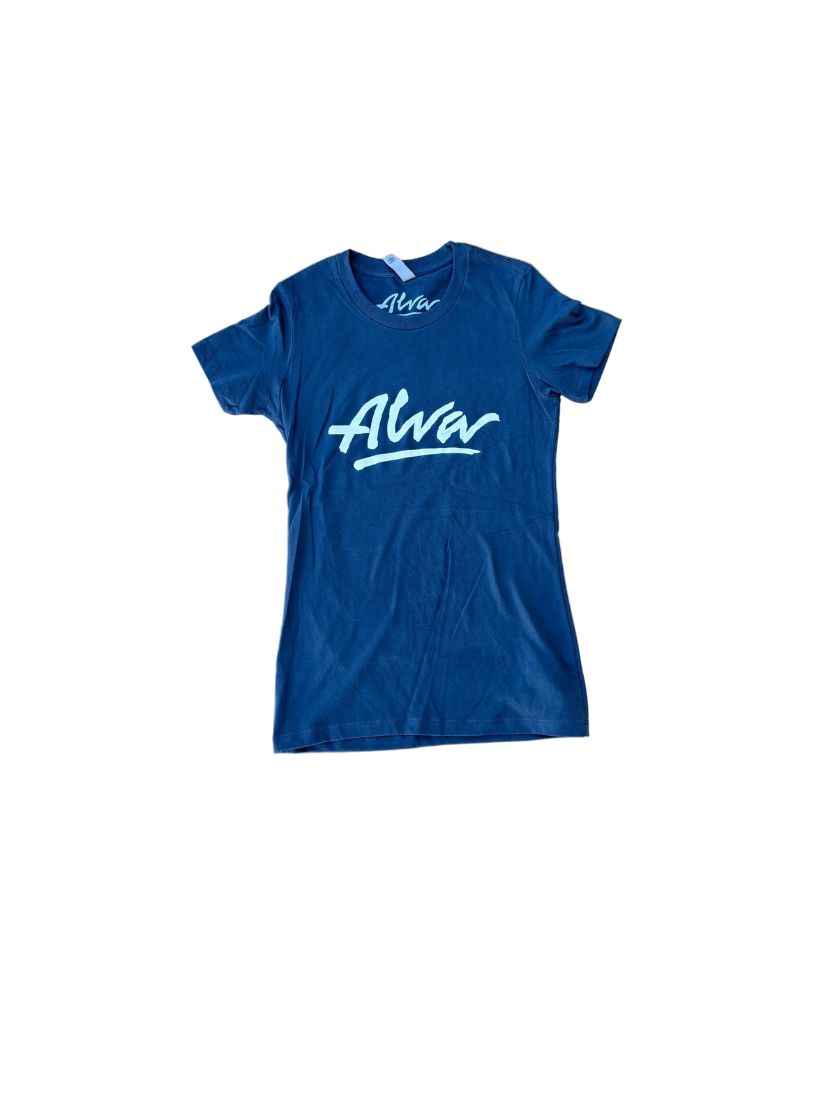 ALVA Womens OG Logo T Shirt- Grey with white