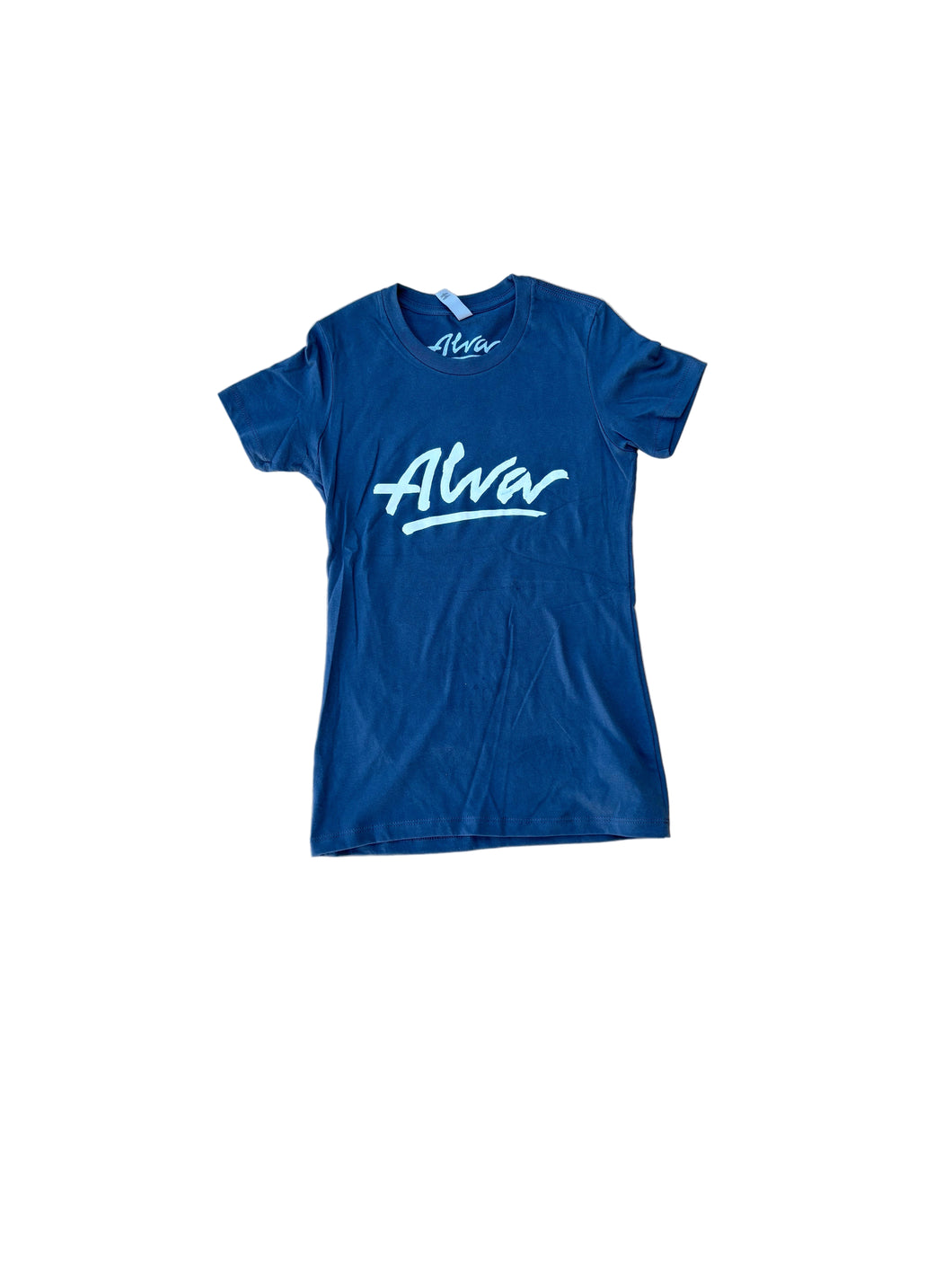 ALVA Womens OG Logo T Shirt- Grey with white
