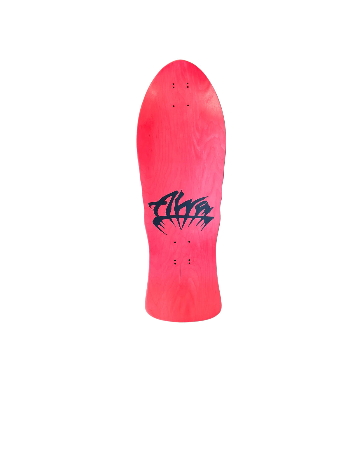 ALVA STREET FIRE -  Red with purple, orange and pink logo Deck