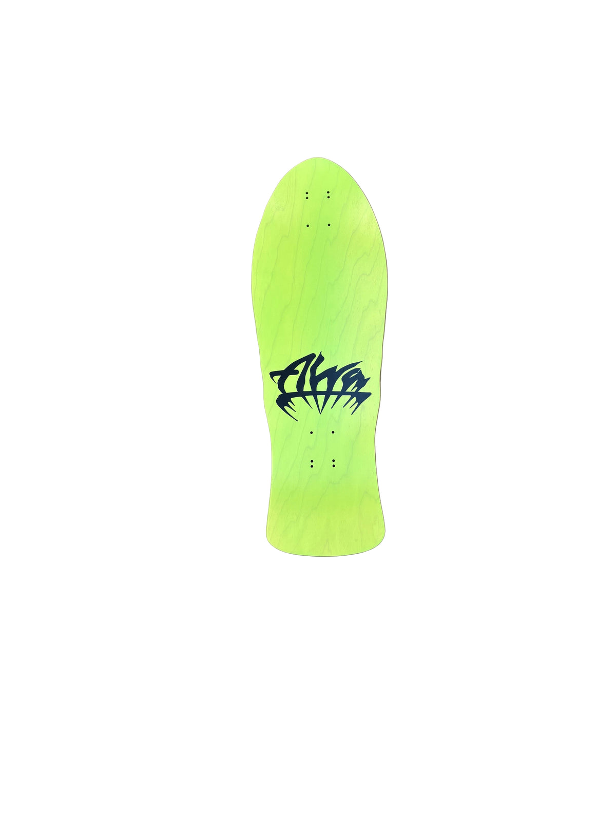 ALVA STREET FIRE - Green w/ Blue. Red logo Deck