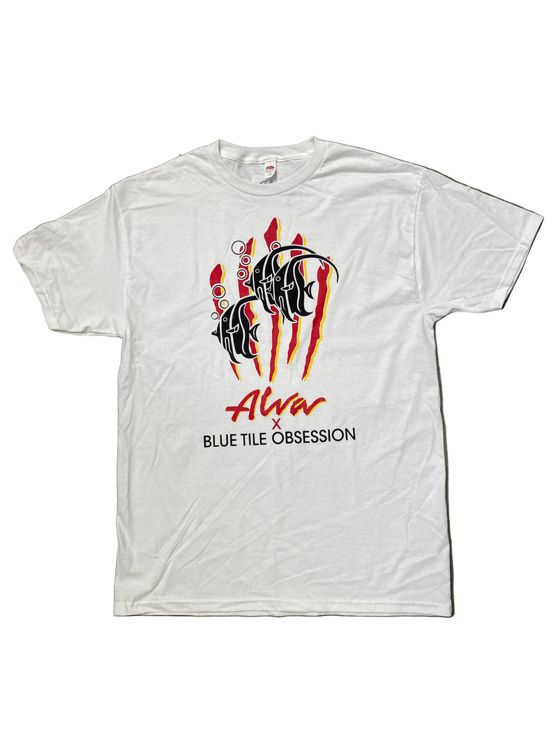 ALVA Blue Tile Obsession White T Shirt