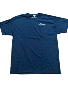 ALVA OG Logo Pocket T- Black with White OG Alva logo on pocket