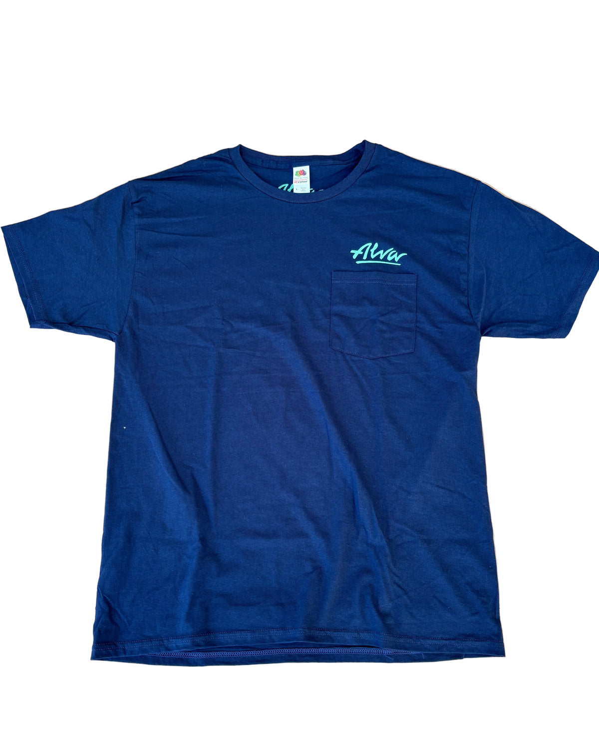 ALVA OG Logo Pocket T- Navy with Lizard OG Alva logo on pocket