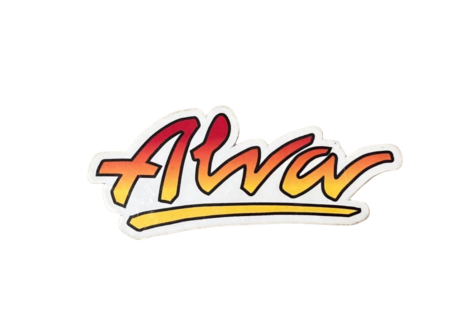 ALVA OG LOGO STICKER- FADE – Alva-Skates.com