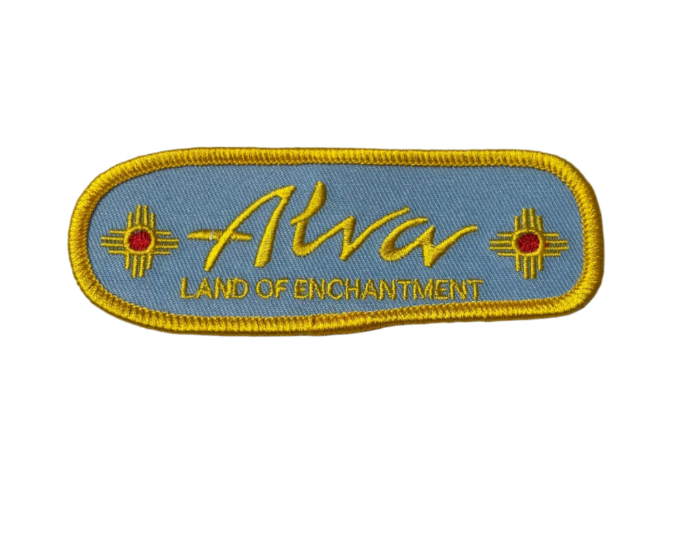 ALVA LAND OF ENCHANTMENT LOGO EMBROIDERED IRON ON PATCH