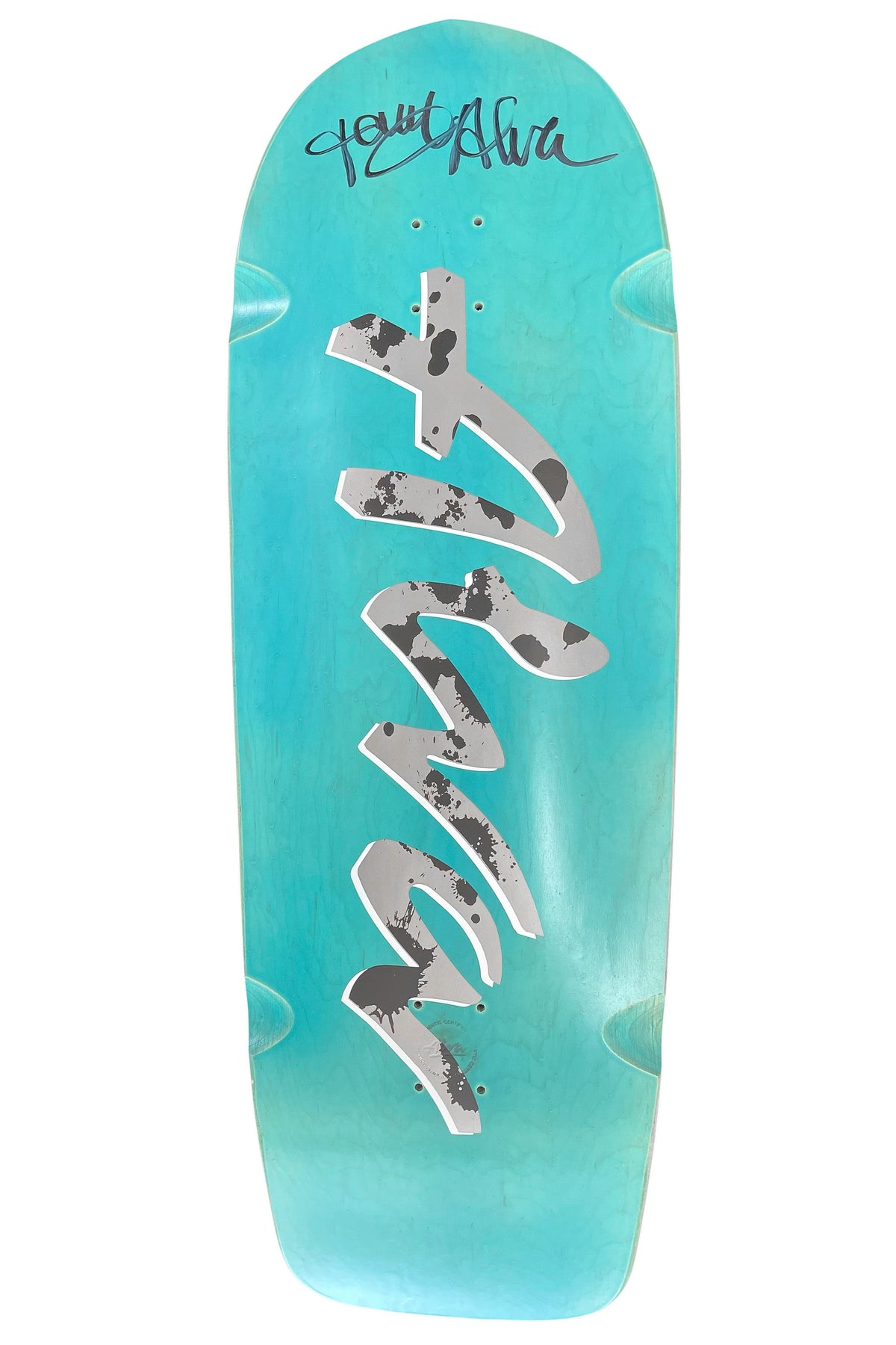 TONY ALVA SIGNED SUPER PIG MONTEGO BLUE DECK