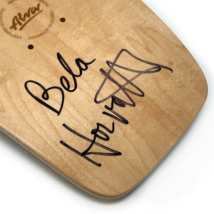 Alva Bella Natural/Cobalt Blue Signed Skateboard Deck