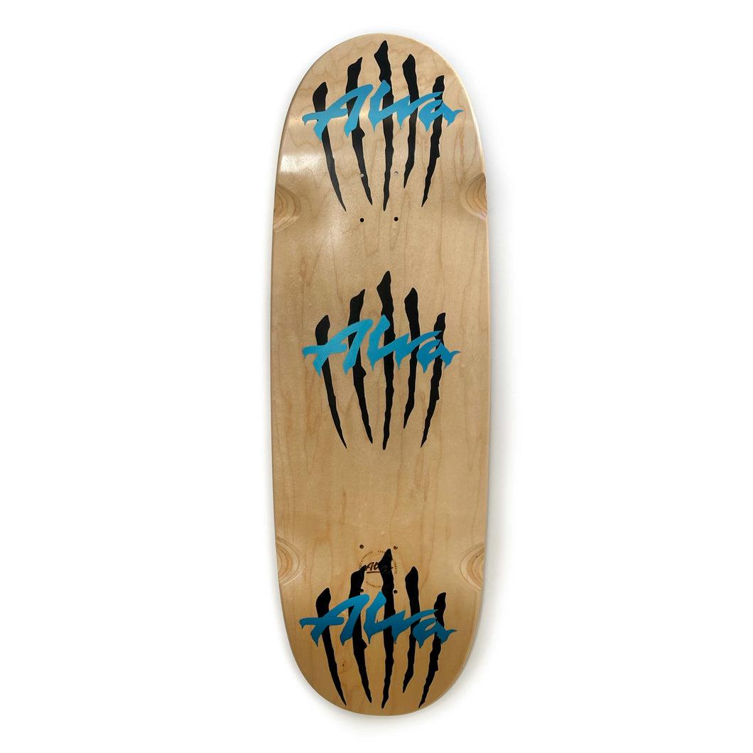ALVA EGG with Light Blue Triple Scratch logo Team Deck