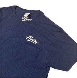 ALVA OG Logo Pocket T- Navy with White OG Alva logo on pocket