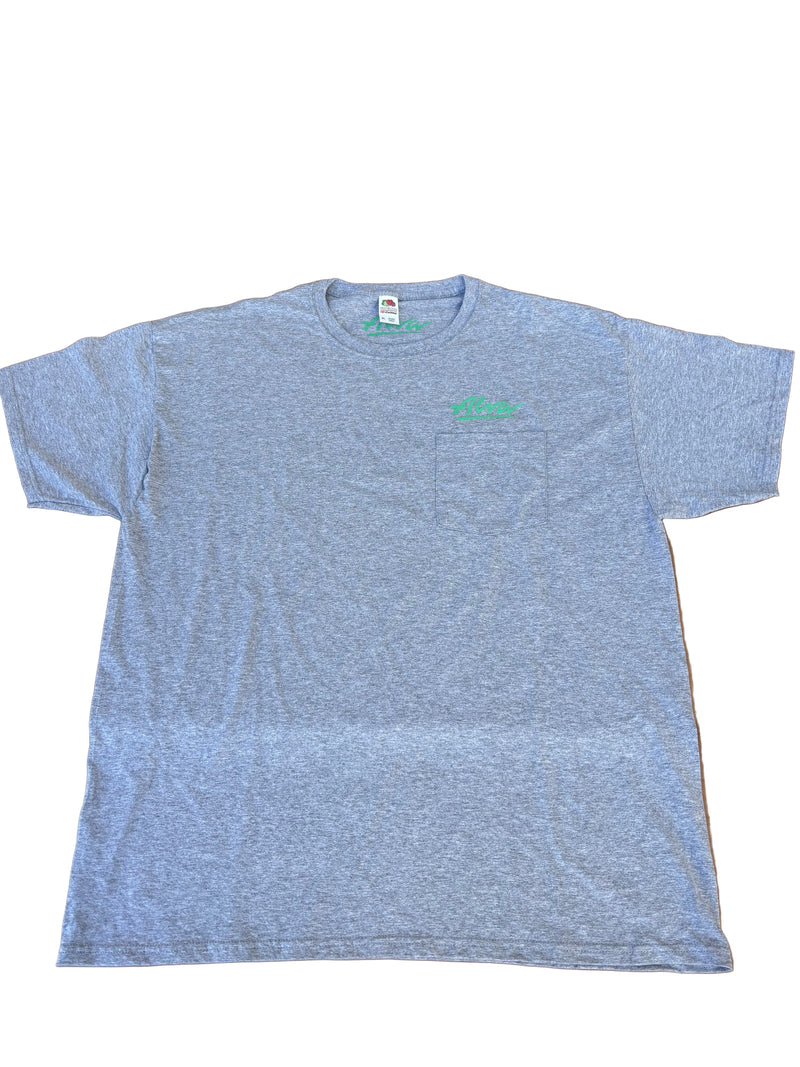 ALVA OG Logo Pocket T- Grey with Lizard OG Alva logo on pocket