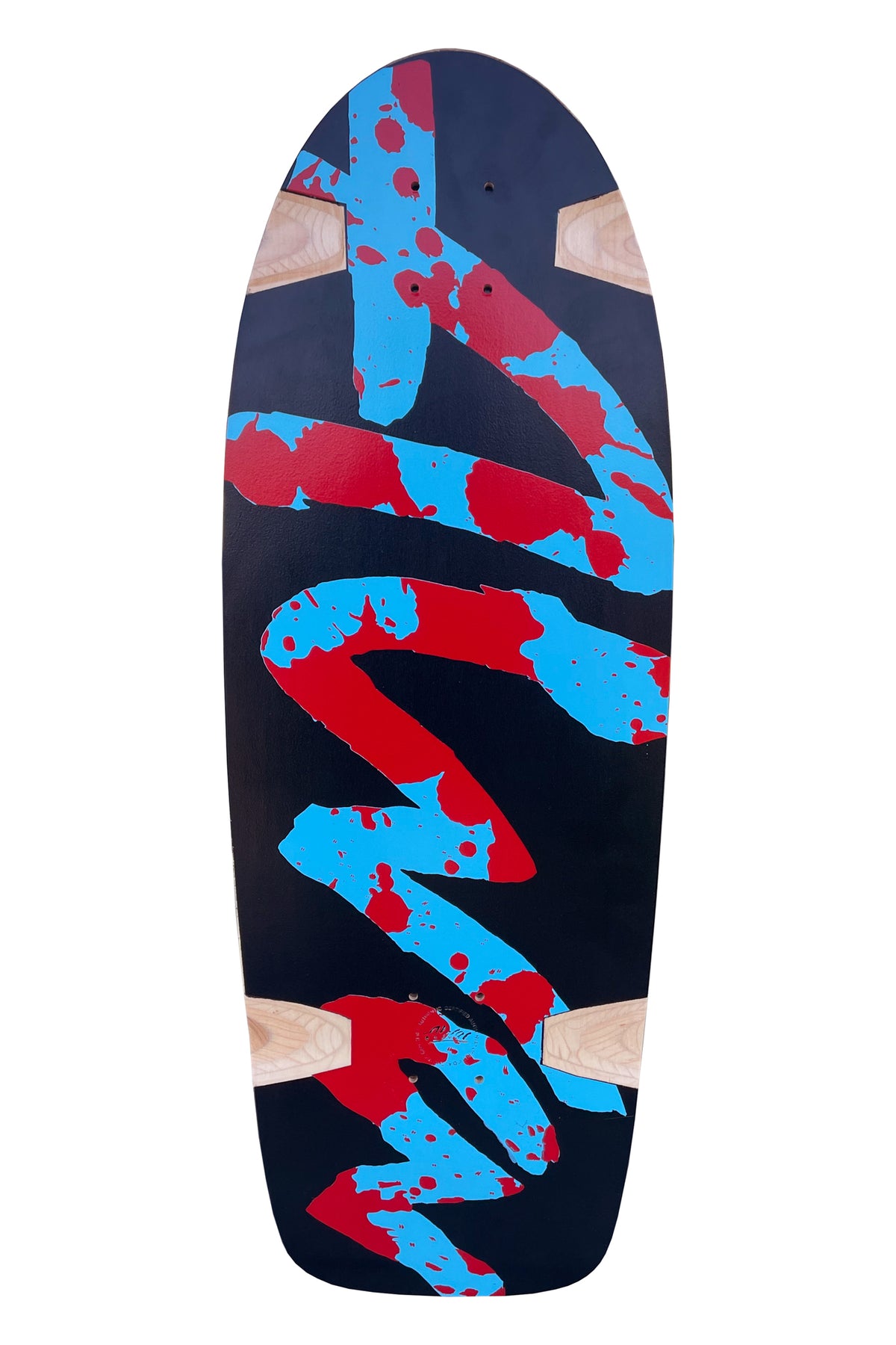 SPLATTER RE-ISSUE- BLACK w/ BLUE and RED