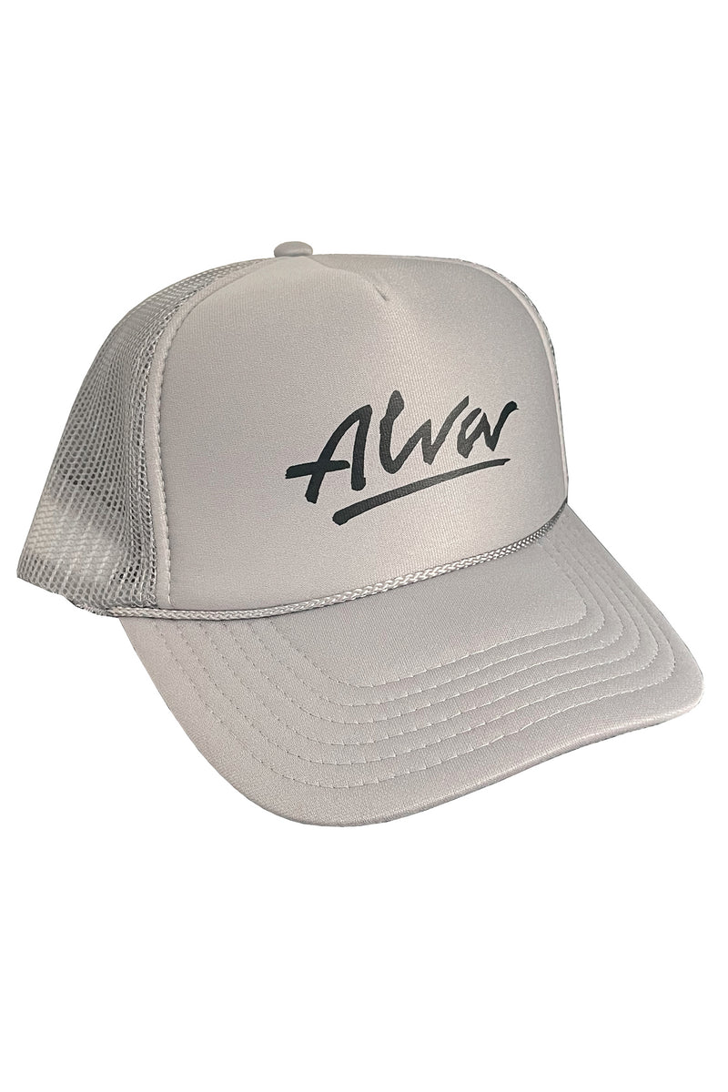 ALVA GREY OG LOGO TRUCKER HAT