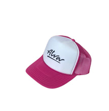 Load image into Gallery viewer, ALVA MAGENTA OG LOGO TRUCKER HAT
