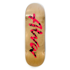 ALVA POPSICLE  with Pink and black splatter OG logo Team Deck