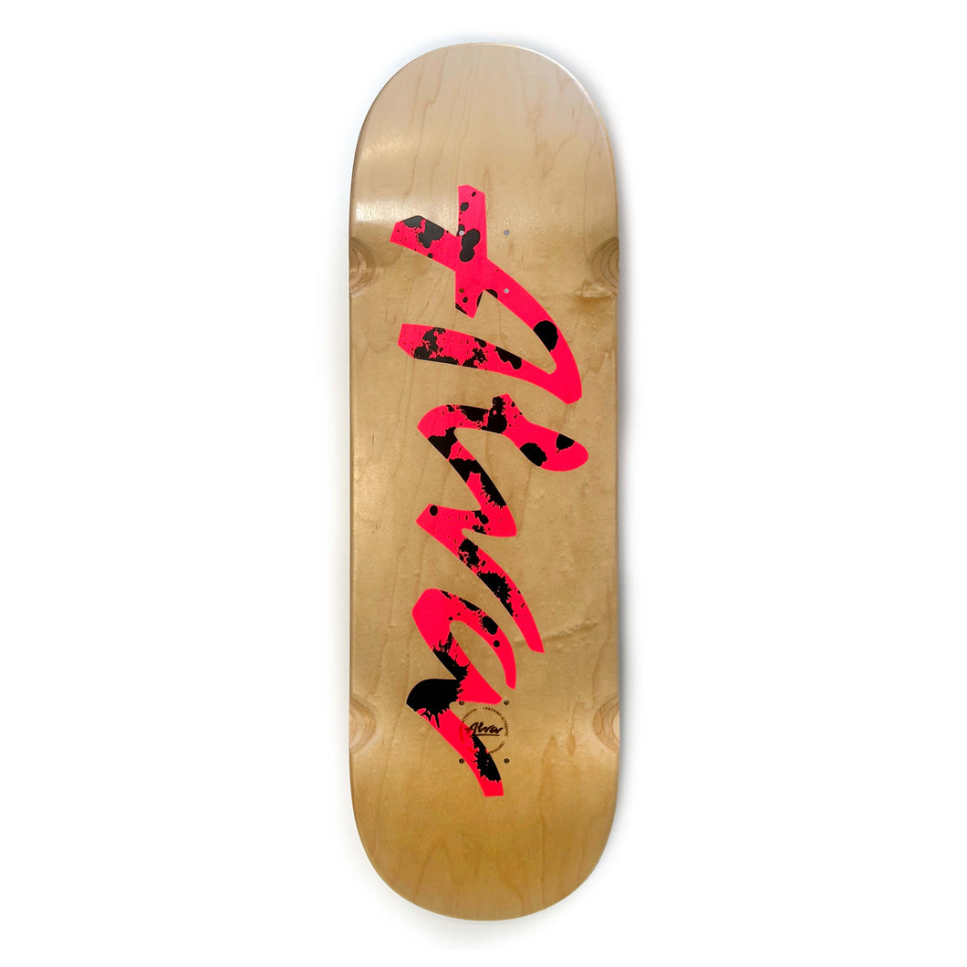 ALVA POPSICLE  with Pink and black splatter OG logo Team Deck