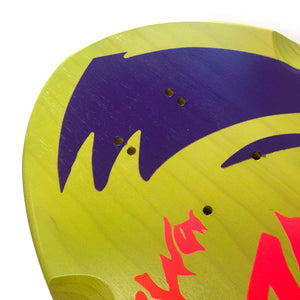ALVA STREET FIRE - Green w/ Blue. Red logo Deck – Alva-Skates.com