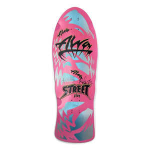 Alva Street Fire Pink Signed Skateboard Deck