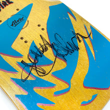 Load image into Gallery viewer, Alva Street Fire Yellow Signed Skateboard Deck
