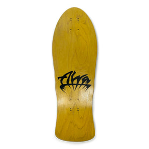 Alva Street Fire Yellow Signed Skateboard Deck