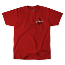 Load image into Gallery viewer, ALVA RED SCRATCH LOGO T-SHIRT
