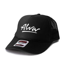 Load image into Gallery viewer, ALVA BLACK OG LOGO TRUCKER HAT
