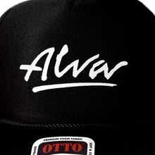 Load image into Gallery viewer, ALVA BLACK OG LOGO TRUCKER HAT
