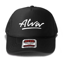 Load image into Gallery viewer, ALVA BLACK OG LOGO TRUCKER HAT
