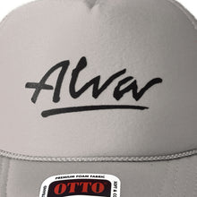 Load image into Gallery viewer, ALVA GREY OG LOGO TRUCKER HAT
