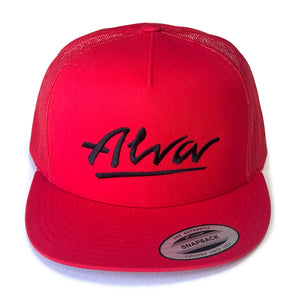 ALVA RED OG LOGO SNAPBACK HAT - 5 PANEL