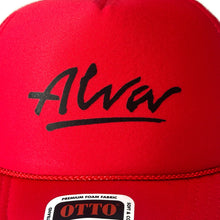 Load image into Gallery viewer, ALVA RED OG LOGO TRUCKER HAT
