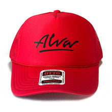 Load image into Gallery viewer, ALVA RED OG LOGO TRUCKER HAT
