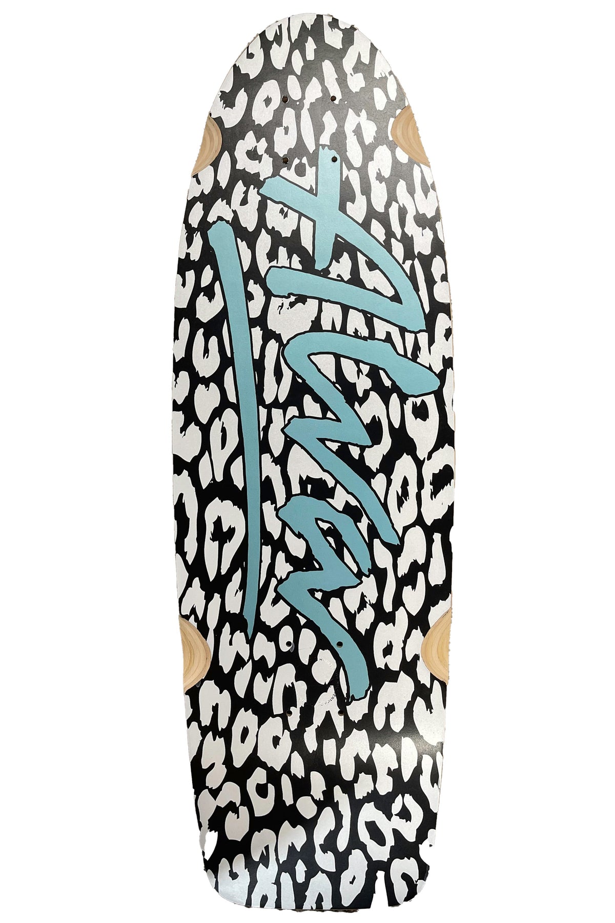 1979 LOST MODEL- WHITE LEOPARD METALLIC BLUE LOGO DECK