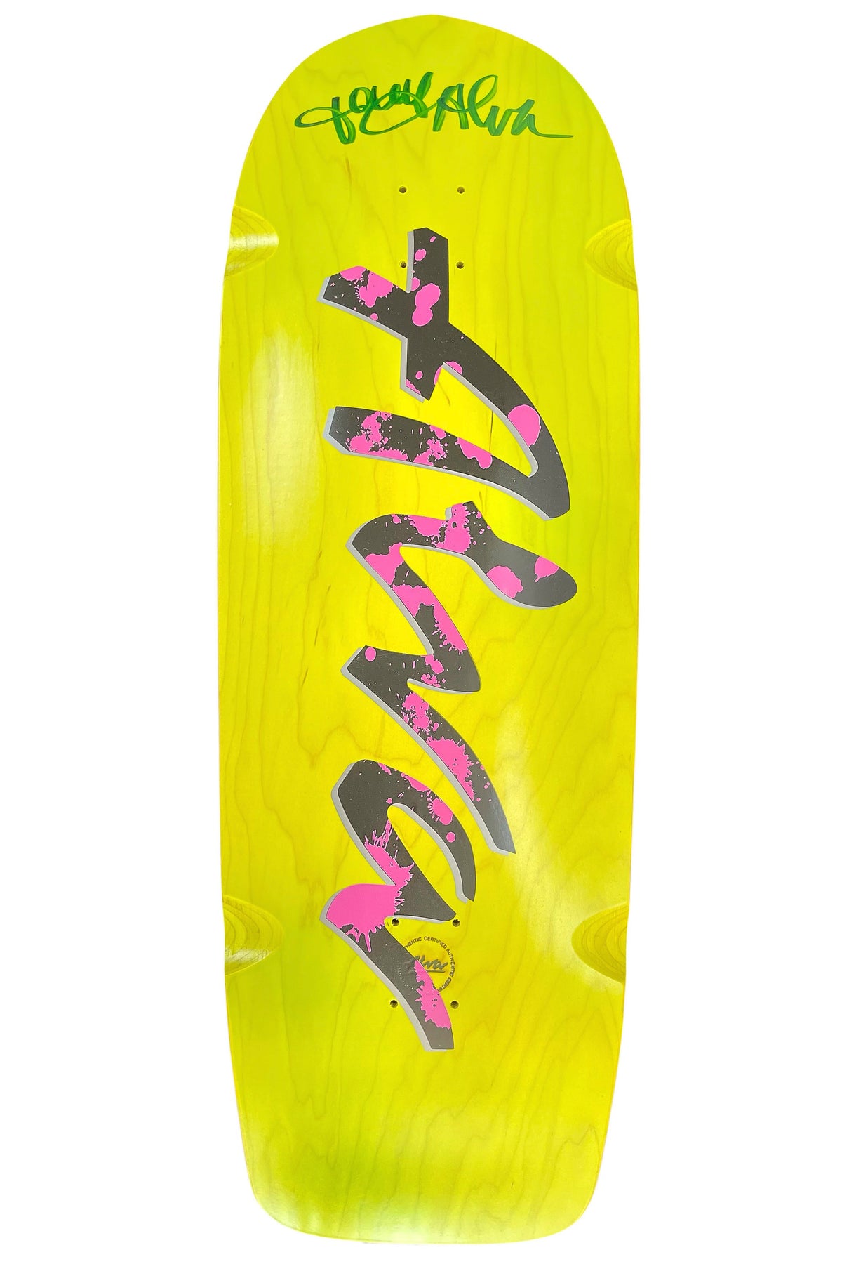 TONY ALVA SIGNED SUPER PIG YELLOW DECK