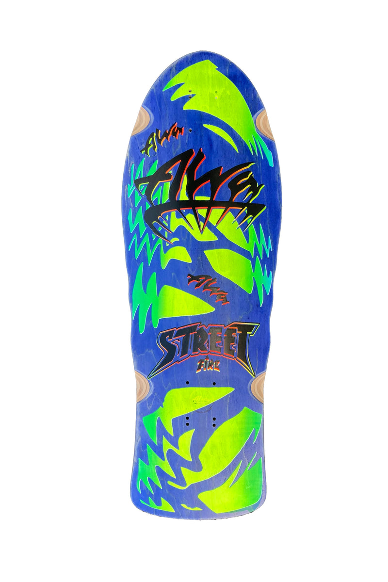 ALVA STREET FIRE - BLUE W/GREEN LOGO