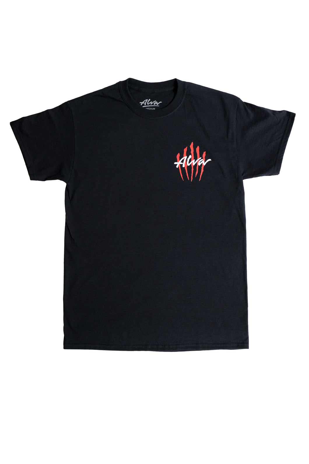 ALVA BLACK SCRATCH LOGO T-SHIRT – Alva-Skates.com
