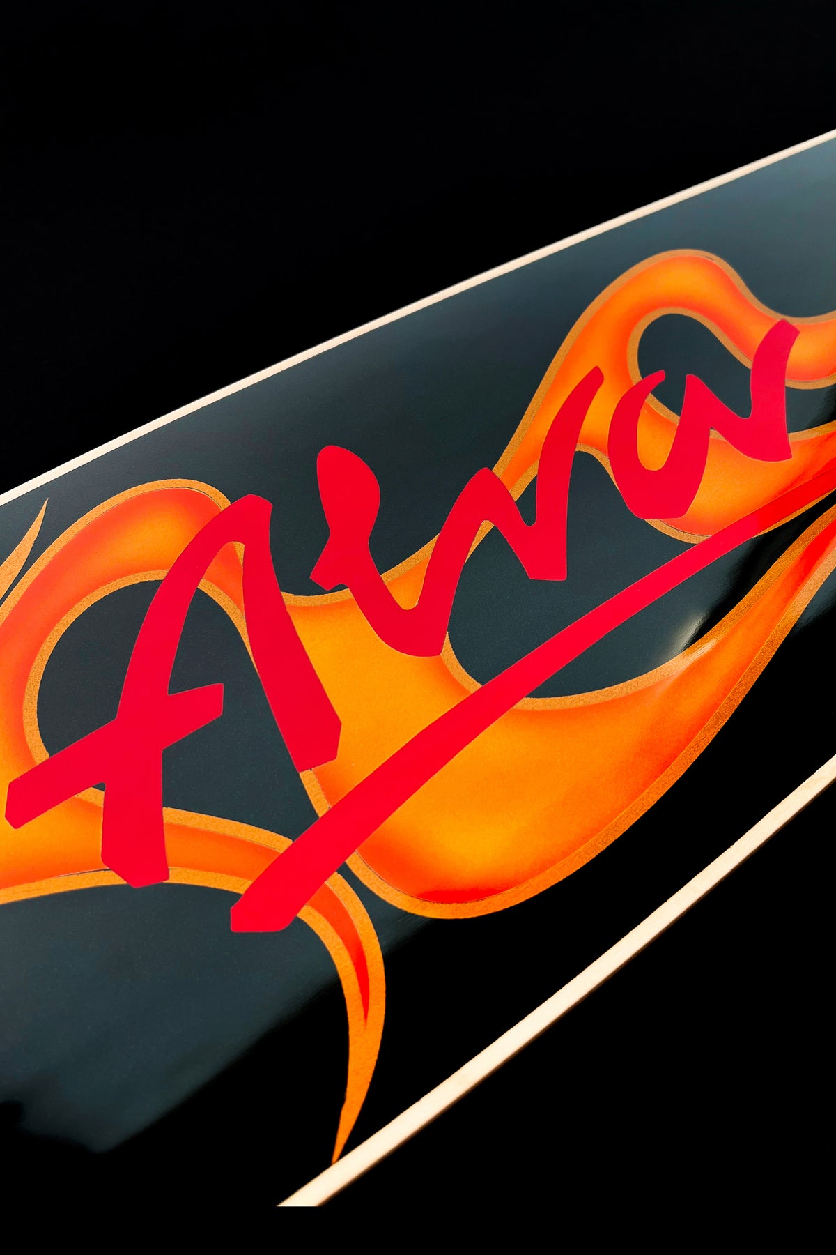 ALVA X MOETALLICA ONE OF A KIND BLACK FLAME DECK #3