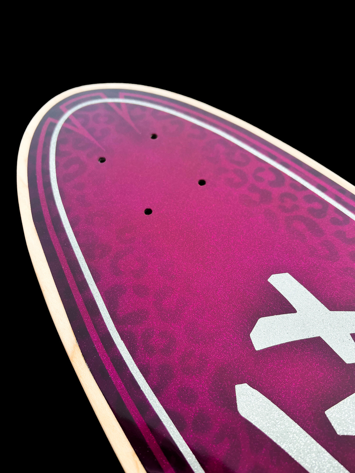 ALVA X MOETALLICA ONE OF A KIND METALLIC MAGENTA LEOPARD DECK #12