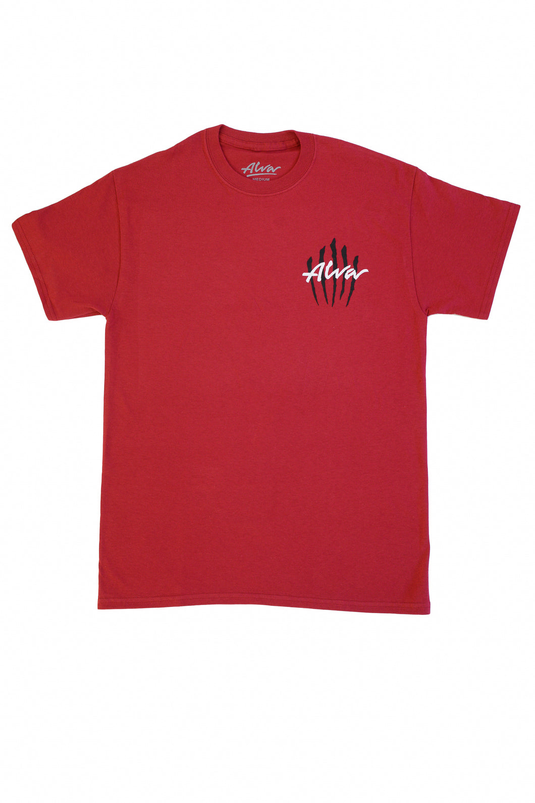 ALVA RED SCRATCH LOGO T-SHIRT