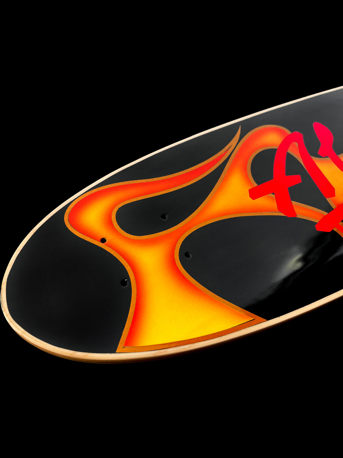 ALVA X MOETALLICA ONE OF A KIND BLACK FLAME DECK #3