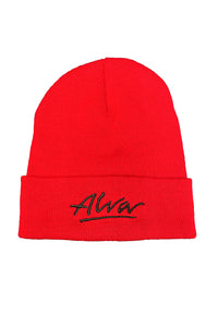 ALVA RED OG LOGO BEANIE
